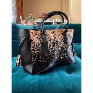 Longchamp Penelope Gaucho Large Calf Hair Tote-Handbag IN CAMEL/BLACK/GOLD